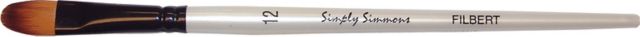 SIMPLY SIMMONS  BRUSH FILBERT 12