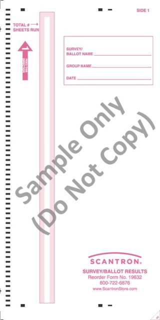 SCANTRON DM SURVEY/BALLOT RSLT