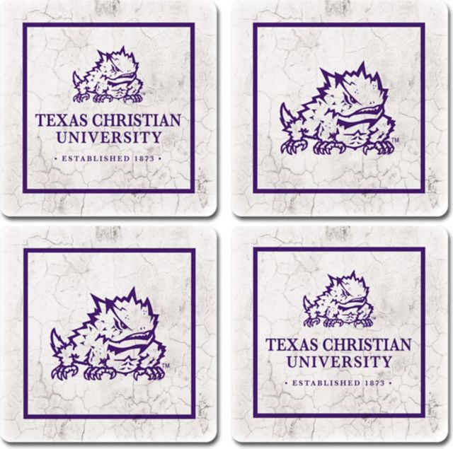 Texas Christian University Thirsty Coaster 4-Pack - ONLINE ONLY