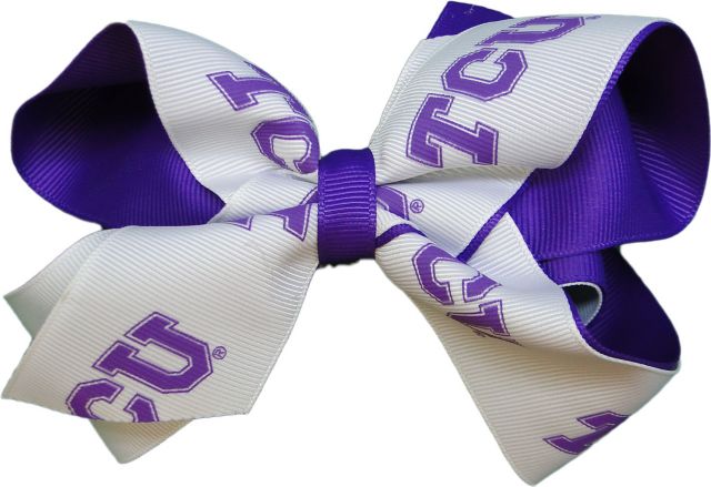 Texas Christian University Child 2-Toned Hairbow
