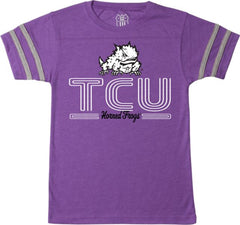 Texas Christian University Horned Frogs Youth Backfield Short Sleeve T-Shirt