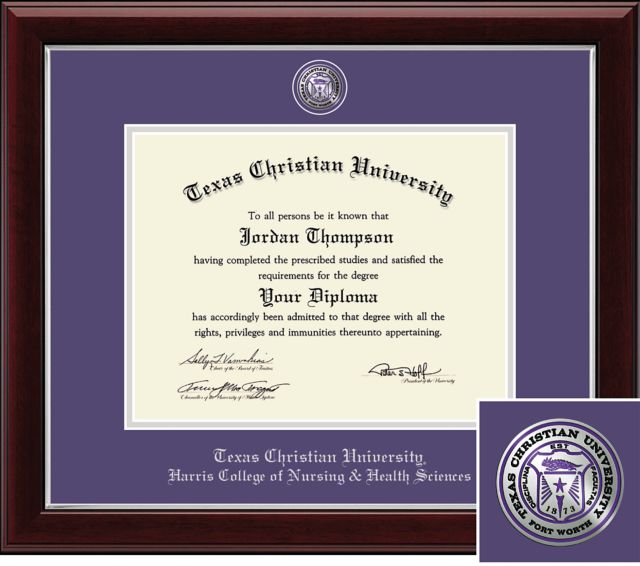 Church Hill Classics Masterpiece Diploma Frame. Bachelors, Masters. Harris College of Nursing and Health Sciences  - ONLINE ONLY