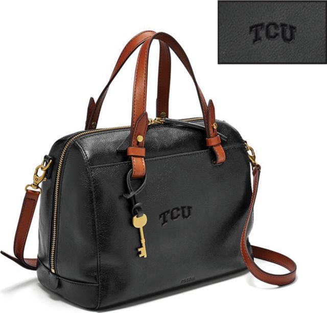 Fossil Leather Rachel Satchel - Black - ONLINE ONLY