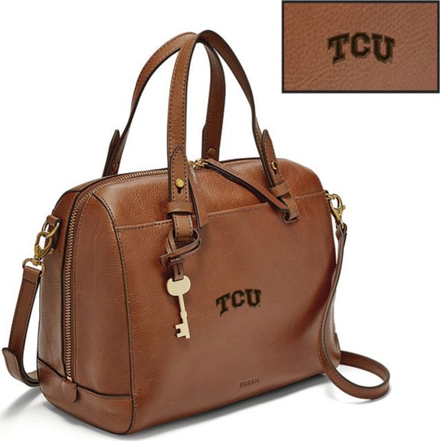 Fossil Leather Rachel Satchel - Brown - ONLINE ONLY