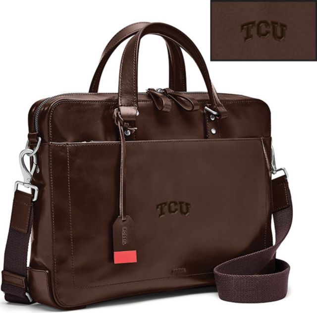 Fossil Leather Defender Brief - Brown - ONLINE ONLY