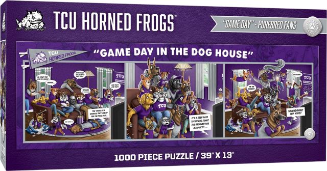 Texas Christian University Horned Frogs Dog 1000 Piece Puzzle