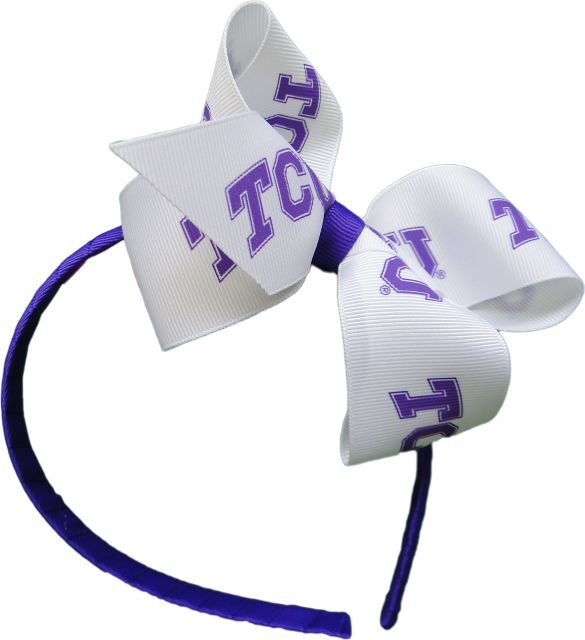 Texas Christian University Child's Headband Bow