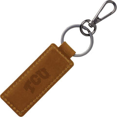 Texas Christian University Leather Keychain