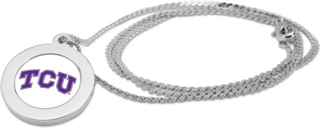 CSI Silver Pendant Necklace With Colored Medallian - ONLINE ONLY