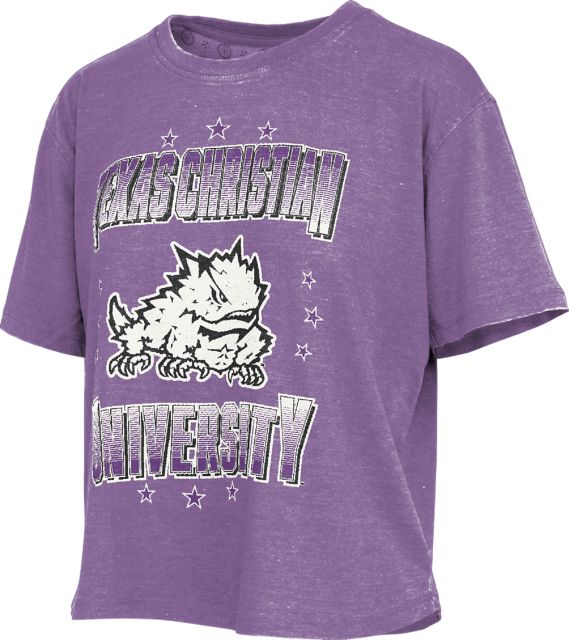Texas Christian University Horned Frogs Women's Cropped Short Sleeve T-Shirt
