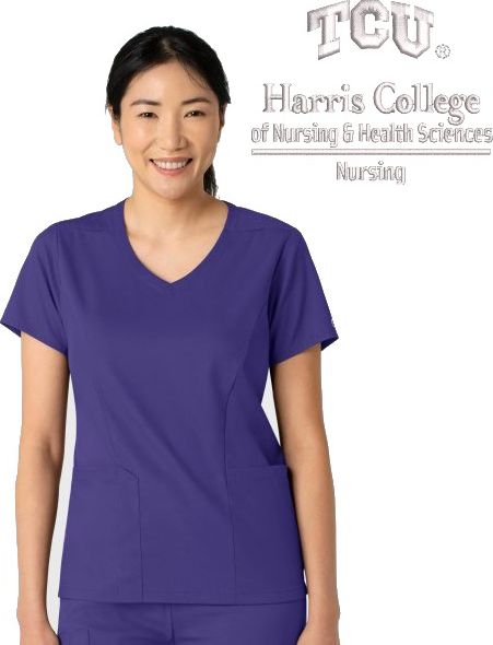 Harris College of Nursing and Health Women's V-Neck Scrub Top