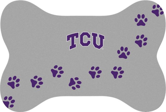 Texas Christian University Bone Shaped Pet Mat