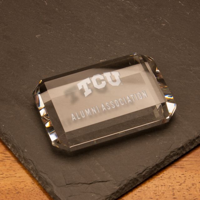Texas Christian University Paperweight