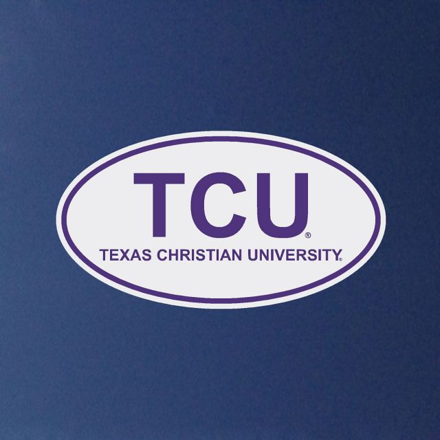 Texas Christian University Oval Decal