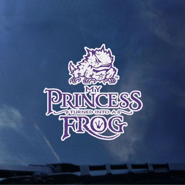 Texas Christian University My Princess Frog Decal
