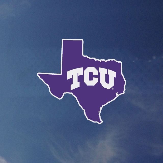 Texas Christian University Horned Frogs State Decal