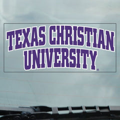 Texas Christian University Cling Decal