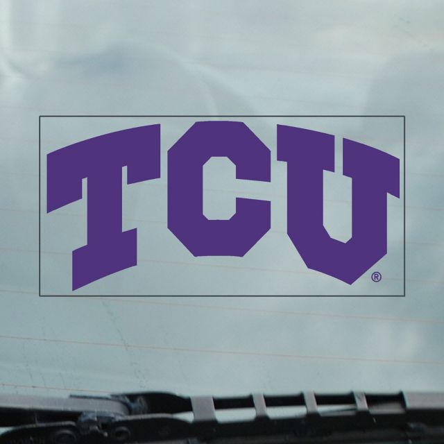 Texas Christian University Cling Decal