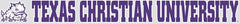 Texas Christian University Horned Frogs Strip Decal