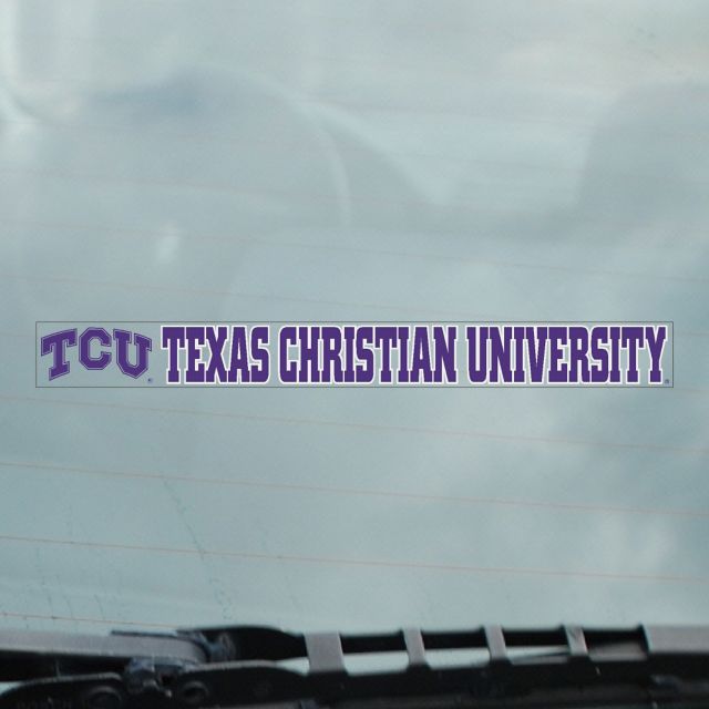 Texas Christian University Strip Decal