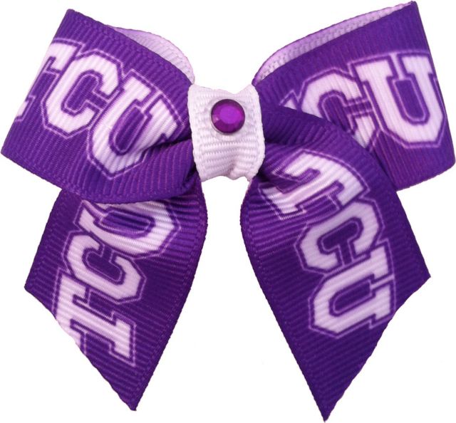 Texas Christian University Dog Hair Bow