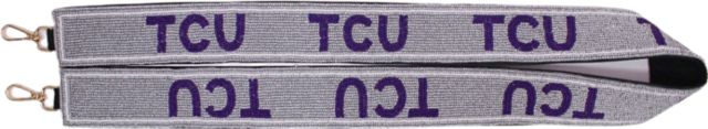 Texas Christian University Beaded Bag Strap