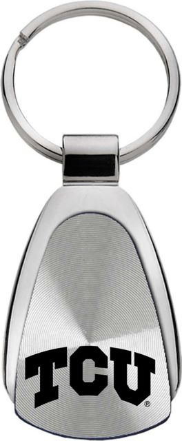 Texas Christian University Teardrop Key Tag