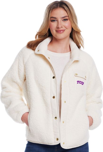 Texas Christian University Women's Sherpa Snap Jacket