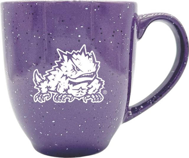 Texas Christian University Horned Frogs 16 oz. Laser Engraved Bistro Mug