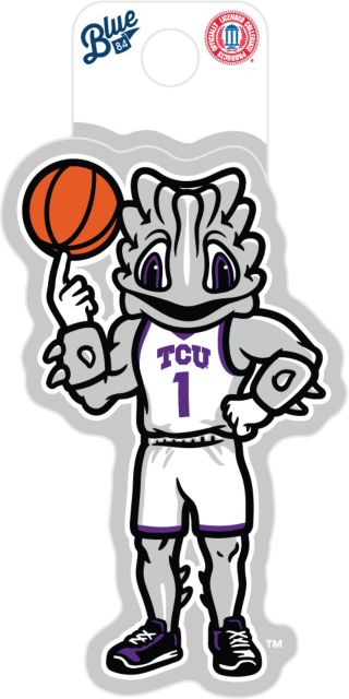 Texas Christian University SuperFrog Baseball Full Size Sticker