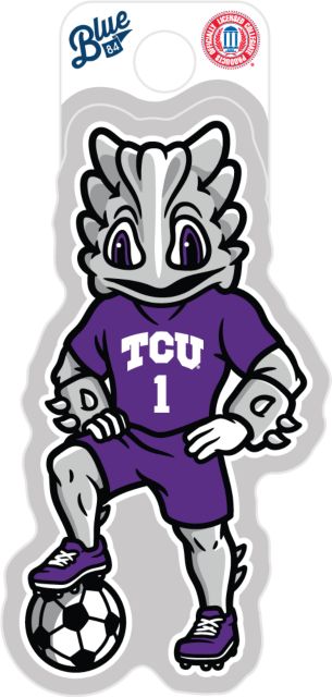 Texas Christian University SuperFrog Soccer Full Size Sticker