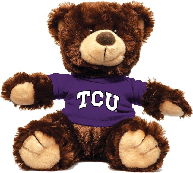 Texas Christian University 12'' Plush Noah Bear - Chocolate - ONLINE ONLY