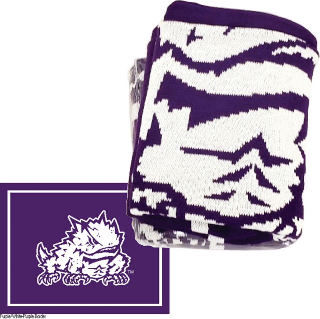 Texas Christian University 63 in. x 53 in. Knit Blanket
