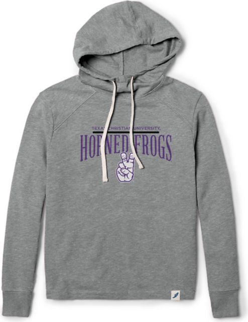 Texas Christian University Women's Weathered French Terry Hooded Sweatshirt - ONLINE ONLY