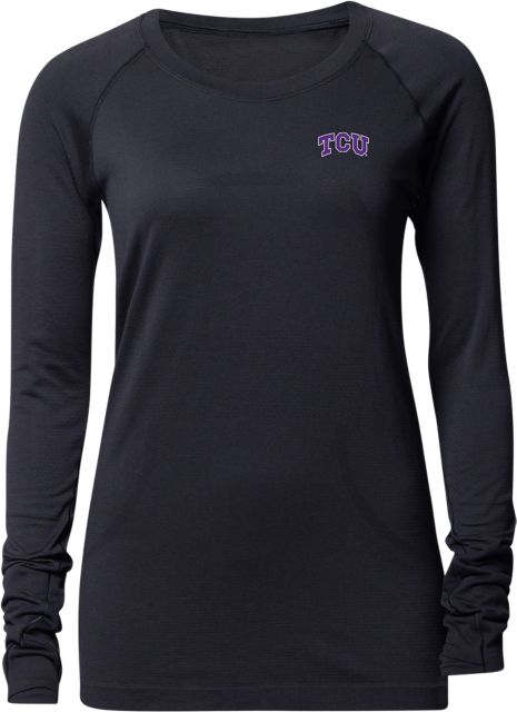 Texas Christian University Women's Swiftly Tech Long Sleeve T-Shirt