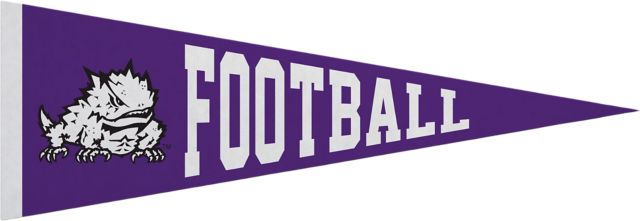 Texas Christian University 5x15 Football Horned Frogs Pennant