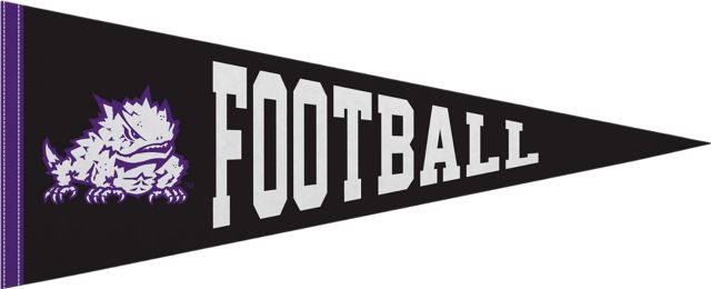 Texas Christian University 12x30 Horned Frogs Football Pennant