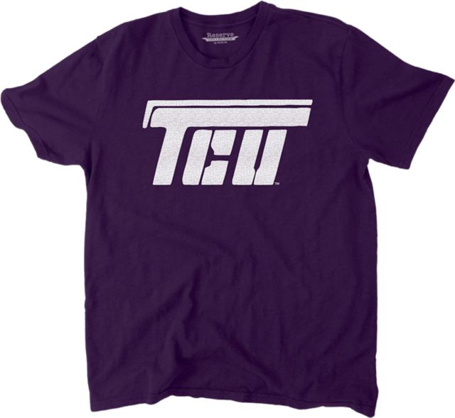 Texas Christian University Flying T Reverse Slub Short Sleeve T-Shirt