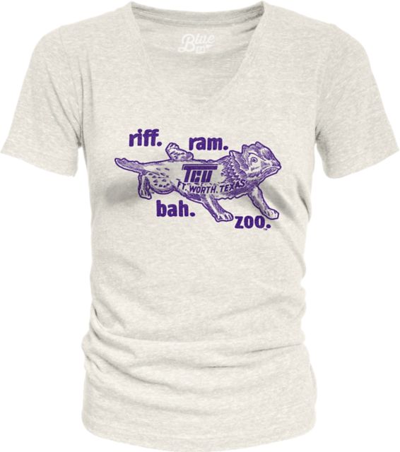 Texas Christian University Women's V-Neck Short Sleeve T-Shirt