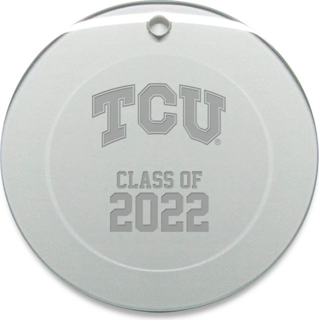 Texas Christian University Class of 2022 Circle Ornament 3'' - ONLINE ONLY