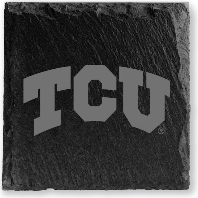 Texas Christian University Slate Coaster