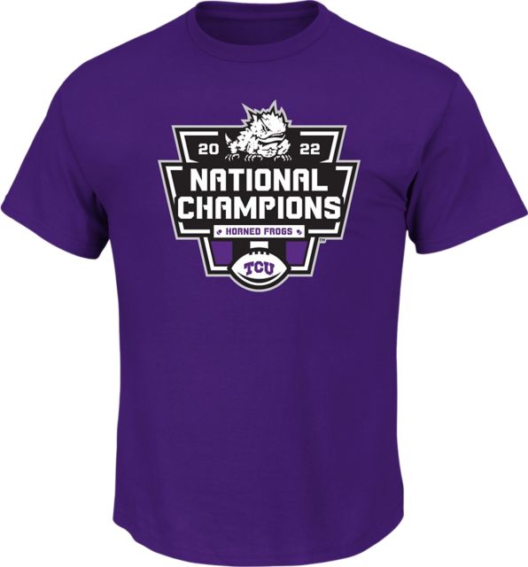 Texas Christian University Football 2022 National Champions Short Sleeve T-Shirt (Big and Tall)