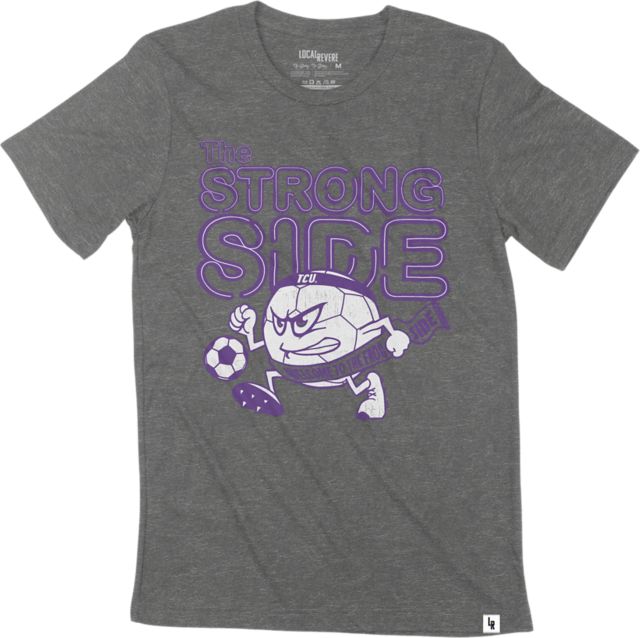 Texas Christian University Soccer Frog Side Strong Side T-Shirt