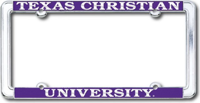 Texas Christian University License Plate Frame