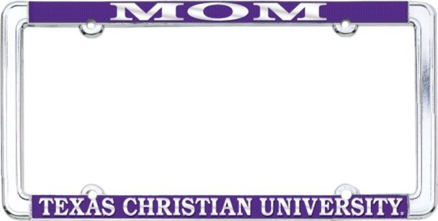Texas Christian University Mom License Plate Frame