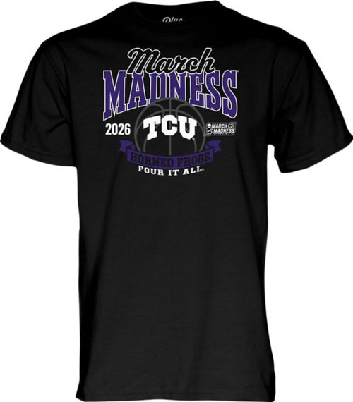 Texas Christian University Women's Basketball 2026 March Madness Bound Short Sleeve T-Shirt