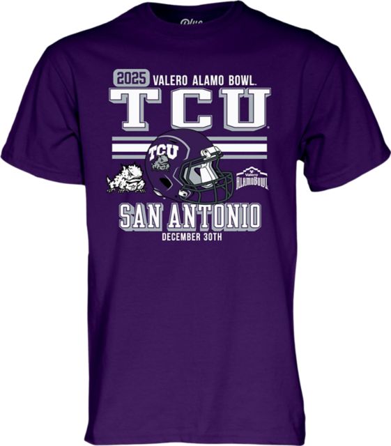 Texas Christian University Horned Frogs Football 2025 Alamo Bowl Bound Short Sleeve T-Shirt