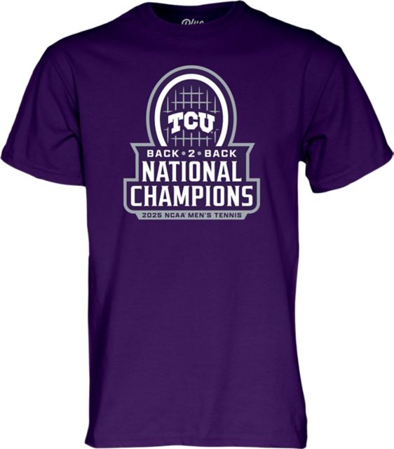 Texas Christian University Men's Tennis 2025 National Champions Short Sleeve T-Shirt
