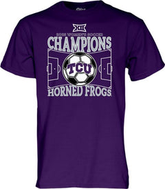 Texas Christian University Horned Frogs 2025 Big 12 Women's Soccer Regular Season Champions Short Sleeve T-Shirt