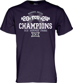 Texas Christian University Women's Soccer 2024 Big 12 Regular Season Champions Short Sleeve T-Shirt